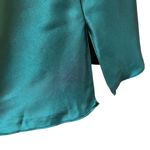 Vintage Victoria’s Secret Satin Slip Lingerie Dress Green L - Picture 6 of 11